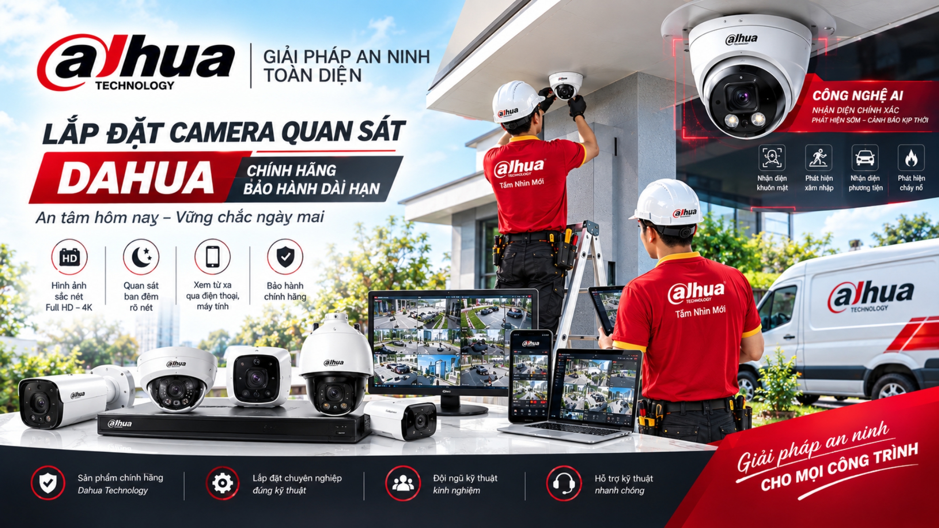 Dịch vụ lắp camera Bình Dương