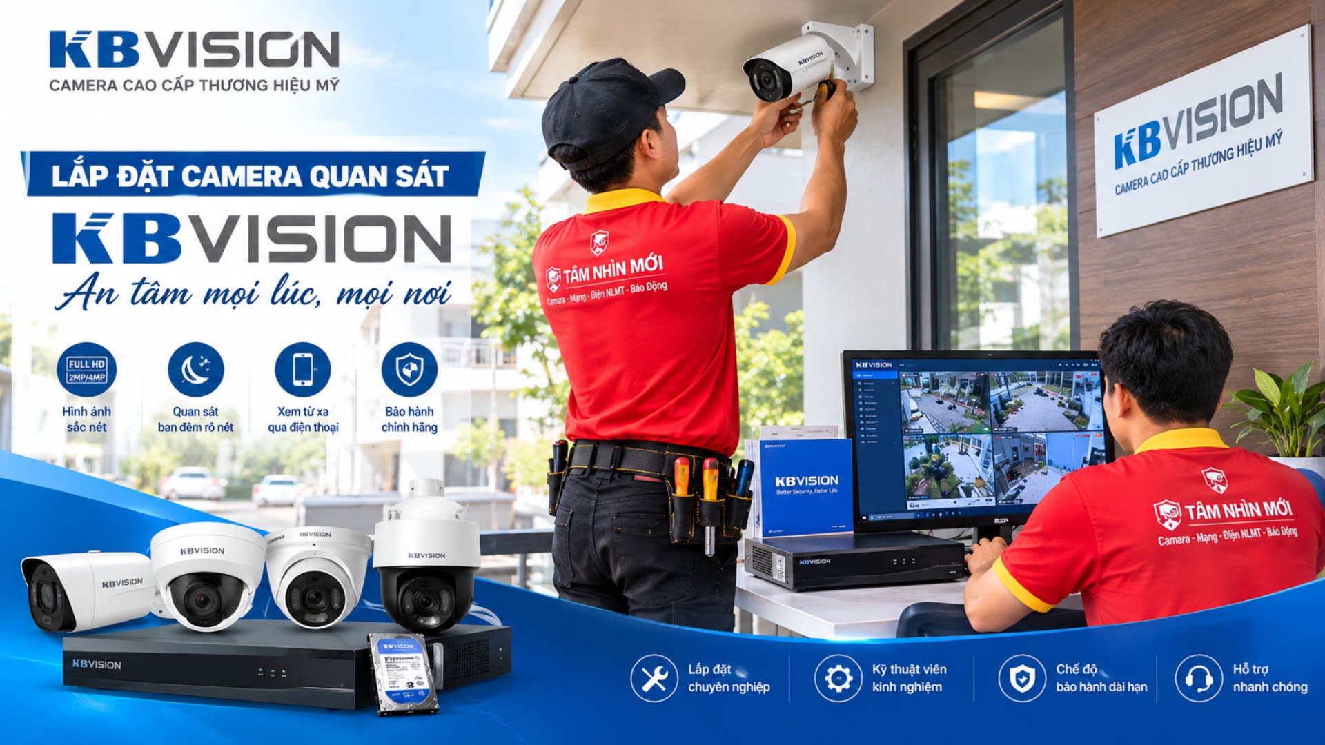 Lắp đặt camera tại Bình Dương