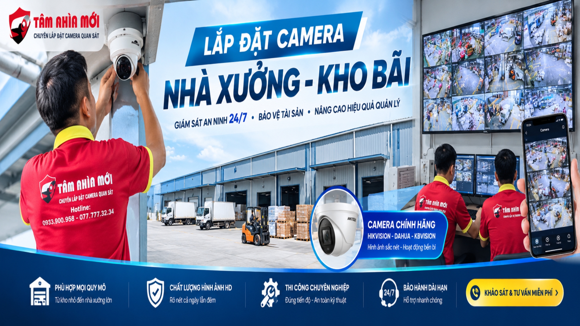 Lắp đặt hệ thống camera Bình Dương