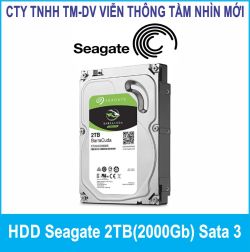 HDD Seagate 2TB(2000Gb) Sata 3 Chính Hãng