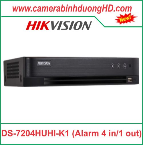 Thiết bị ghi hình DS-7204HUHI-K1 (Alarm 4 in/ 1 out)
